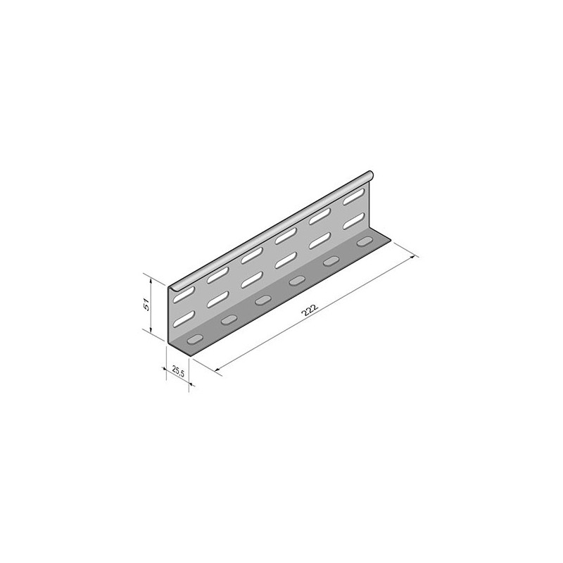 Eclisse fixation chemin cable H51 elevage