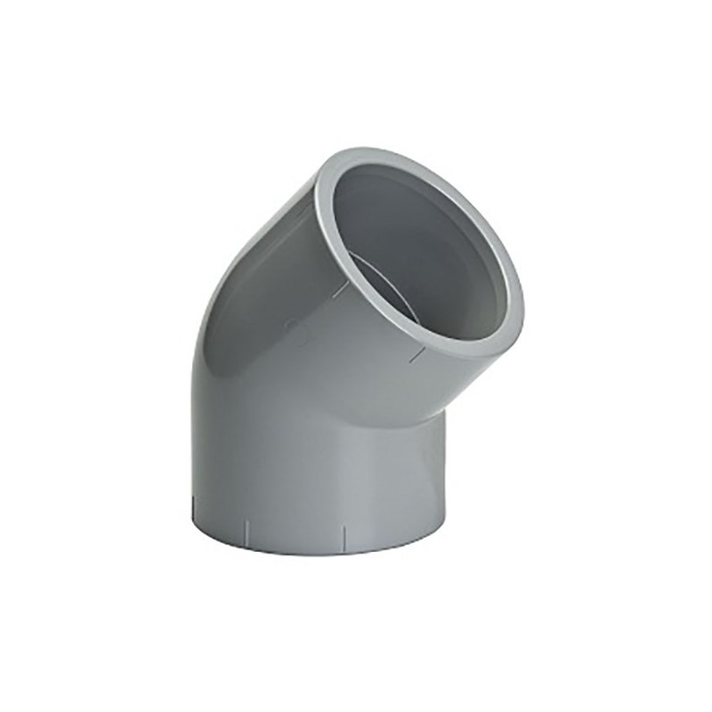 Coude PVC-C chaleur coller 45 D25 elevage Coude PVC-C chaleur coller 45 D25 elevage