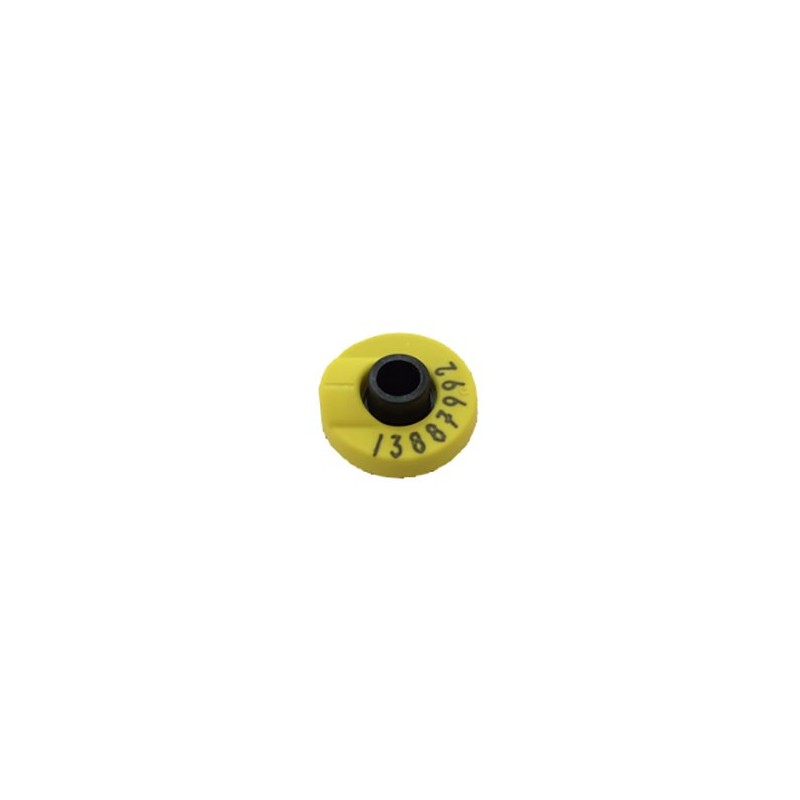 Boucle HDX jaune électronique RFID identification elevage agricole Boucle HDX jaune électronique RFID identification elevage agricole