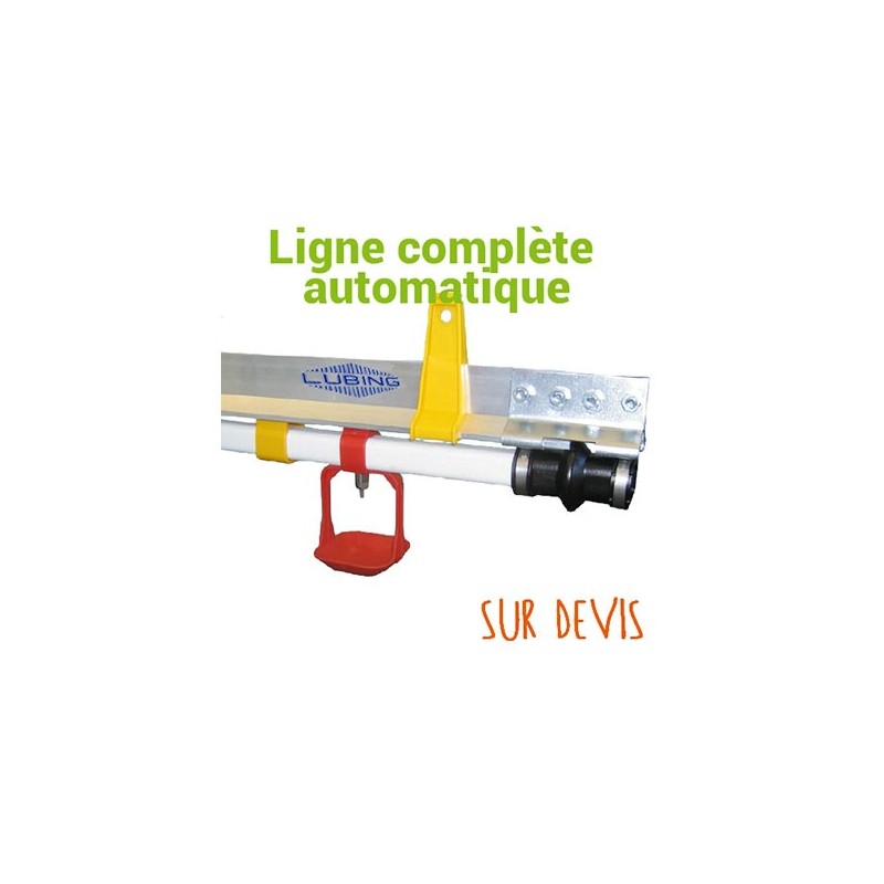 Ligne abreuvement pipettes volailles Lubing