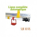 Ligne abreuvement pipettes multidirectionnelles volailles Lubing