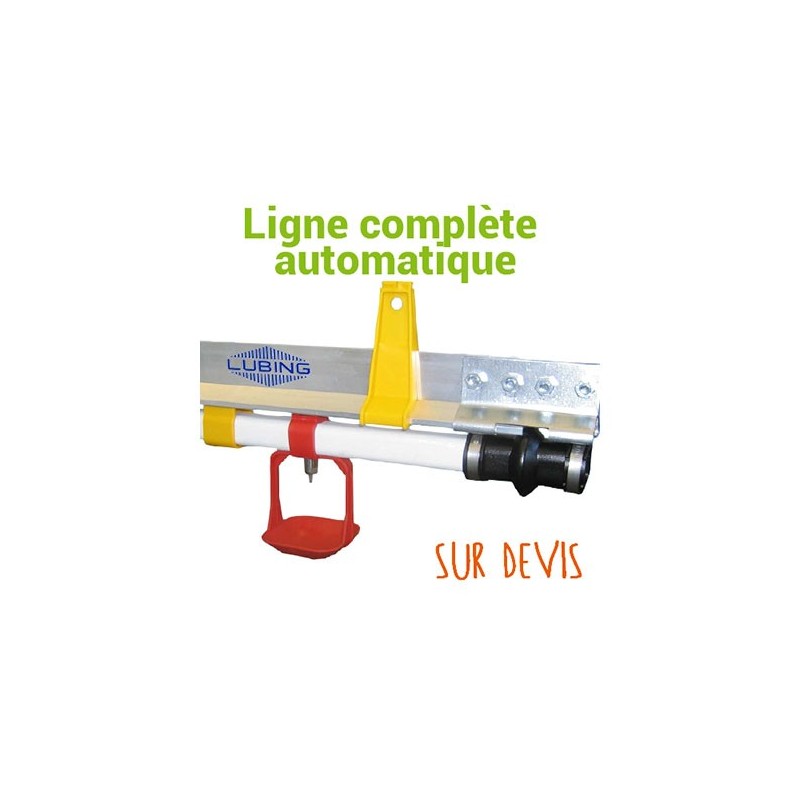 Ligne abreuvement pipettes poulettes Lubing