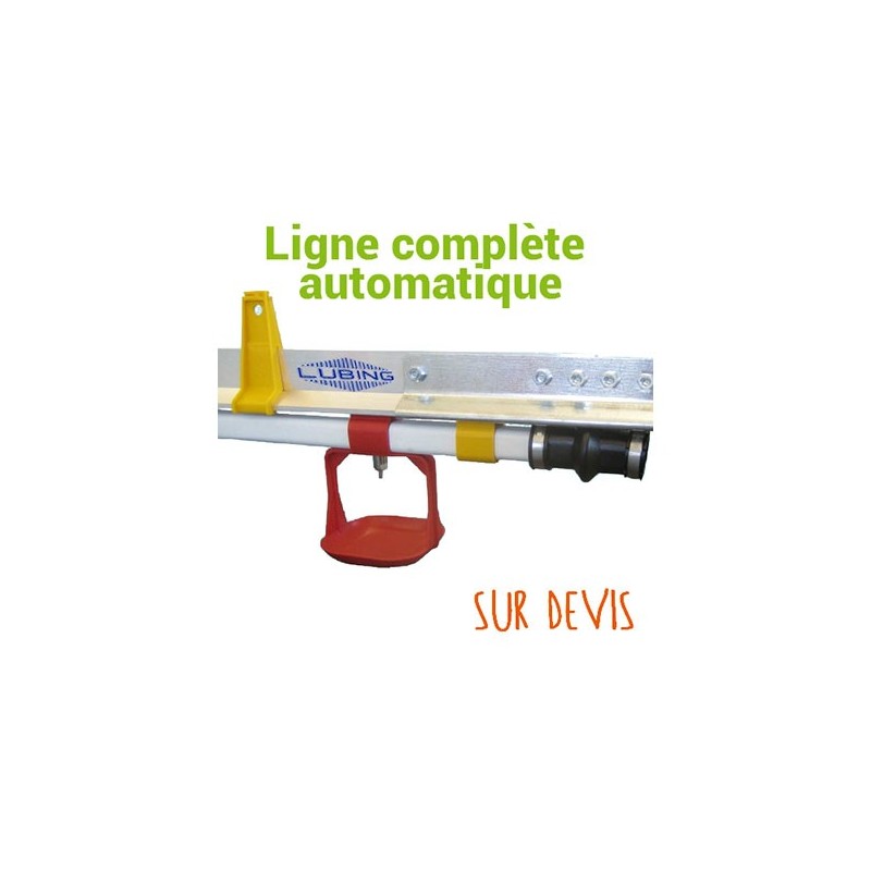 Ligne abreuvement pipettes poules repro pondeuses Lubing