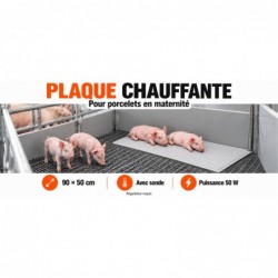 Plaque chauffante porcelets avec sonde 0.90x0.50cm