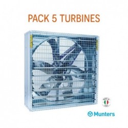 pack 5 turbines extracteur euroemme 40k munters