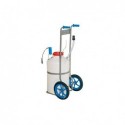 Chariot medication inox bac melangeur 50L elevage porc