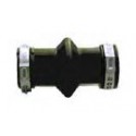 Raccord soufflet 22x22 avec colliers de serrage