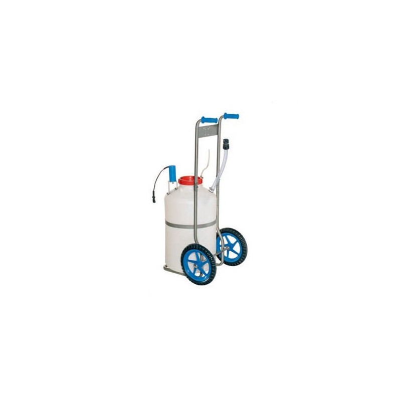 Chariot medication inox bac melangeur 50L elevage porc Chariot medication inox bac melangeur 50L elevage porc