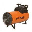 Canon air chaud électrique en inox 10/15 kW - 2382 m3/h