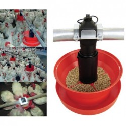 ligne alimentation mangeoire CS-24 complète couvercle leroy volailles