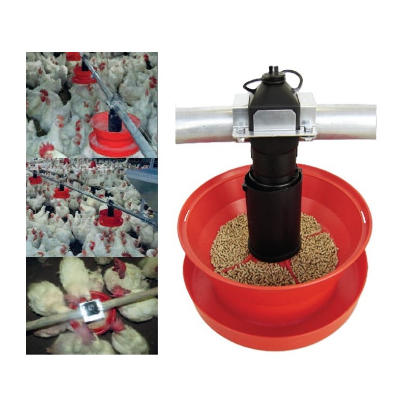 ligne alimentation mangeoire CS-24 complète couvercle leroy volailles