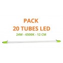 Pack 20 tubes LED intégrés 24W 6500K