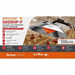 Radiant gaz INFRACONIC 5000HP-F avec kit filtrant