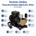 Pompe de brumisation professionnelle radiale 8 L/m