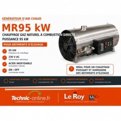 Générateur d’air chaud gaz naturel MR95 – 95 kW