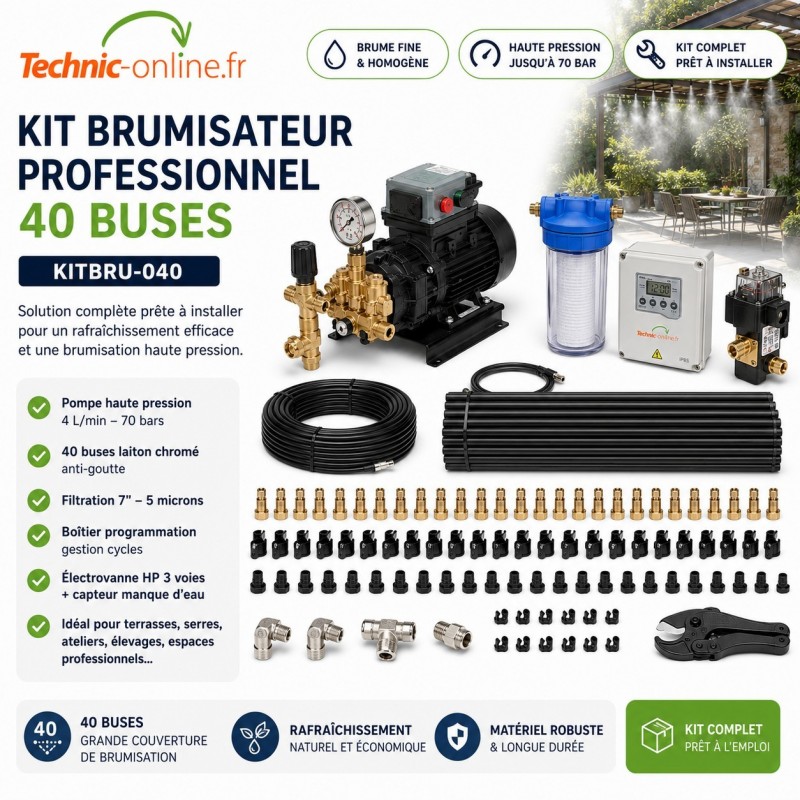 brumisation buses haute pression elevage agricole
