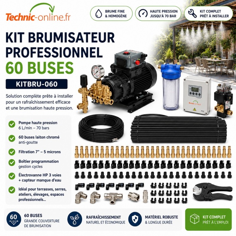 brumisation buses refroidissement elevage agricole