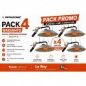PACK 4 Radiants INFRACONIC 5000W