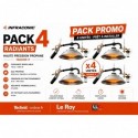 PACK 4 Radiants INFRACONIC 1500W
