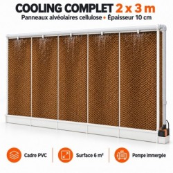 Cooling complet 2 × 3 m – panneaux cellulose 10 cm