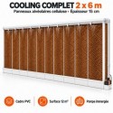 Cooling complet 2 × 6 m avec panneaux cellulose 15 cm