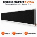 Cooling complet Lubing 2 × 12 m avec cadre PVC
