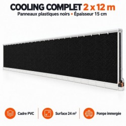 Cooling complet Lubing 2 × 12 m avec cadre PVC