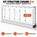 Kit structure cooling 3 m pour panneaux cellulose 15cm