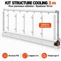 Kit structure cooling 12 m pour panneaux cellulose
