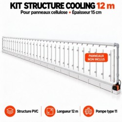 Kit structure cooling 12 m pour panneaux cellulose 15cm