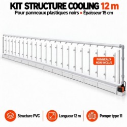 Kit structure cooling 12 m pour panneaux plastique