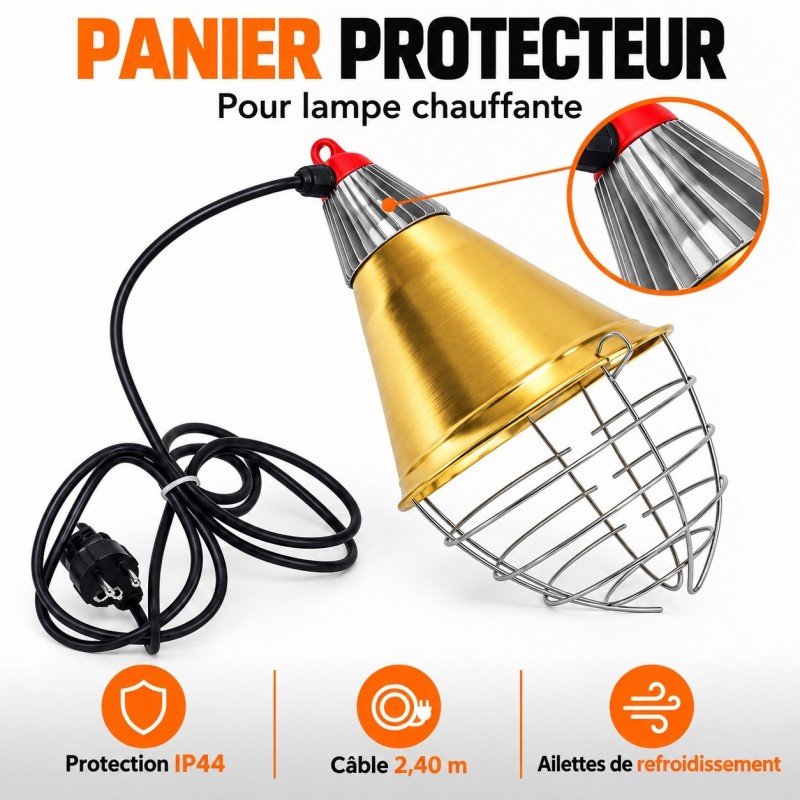 Panier protecteur pour lampe chauffante