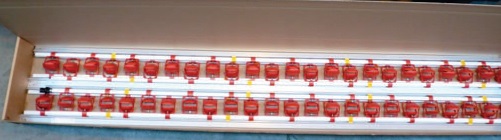 ligne eau lubing volailles conditionnement